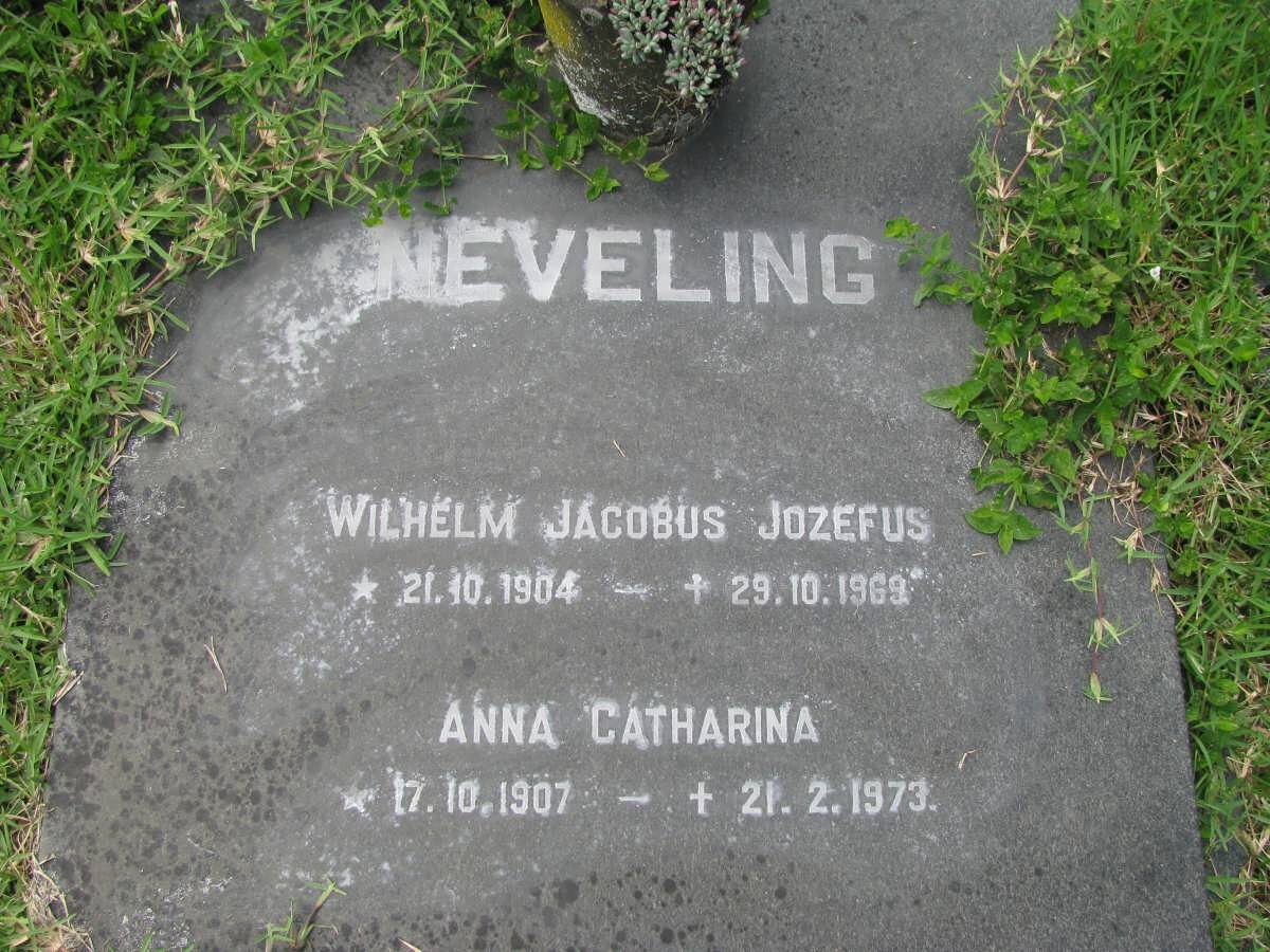 NEVELING Wilhelm Jacobus Jozefus 1904-1969 &amp; Anna Catharina 1907-1973