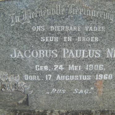 NEL Jacobus Paulus 1906-1960