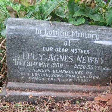 NEWBY Lucy Agnes -1980