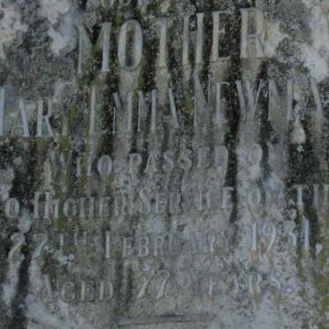 NEWMAN Mary Emma -1931