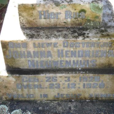 NIEUWENHUIS Johanna Hendriena 1928-1928