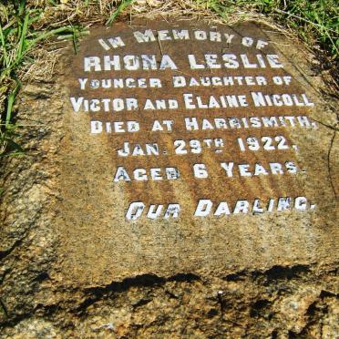 NICOLL Rhona Leslie -1922