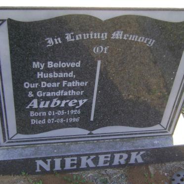 NIEKERK Aubrey 1926-1996