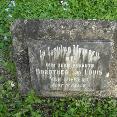 NIEKERK Louis -1965 van &amp; Dorothea -1952