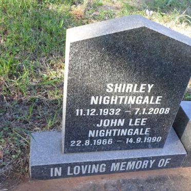 NIGHTINGALE John Lee 1966-1990 &amp; Shirley 1932-2008