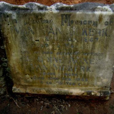 NIEKERK Ivan, van -1947 &amp;  Claudine Agnes -1955