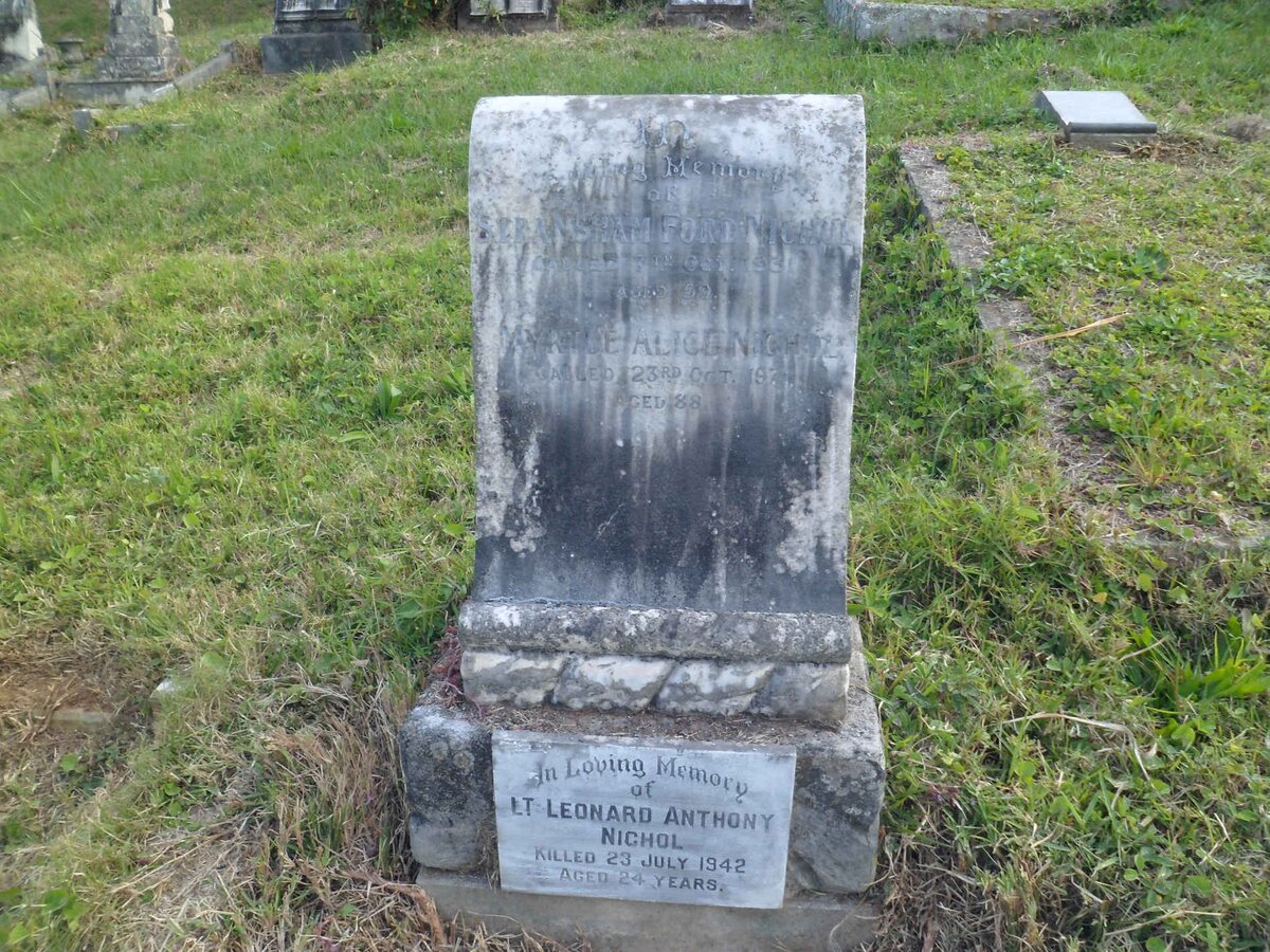 NICHOL Stransham Ford -1931 :: NICHOL Myrtle Alice -1971 :: NICHOL Leonard Anthony -1942