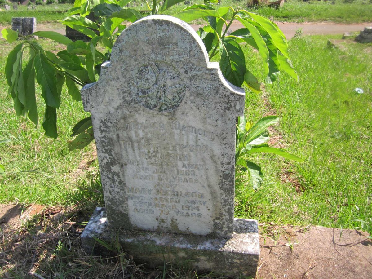 NICOLSON Thomas Bryson -1963 &amp; Mary -1974