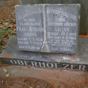 OBERHOLZER Frans Hendrik Joseph 1930-1976 &amp; Lilian 1928-1984