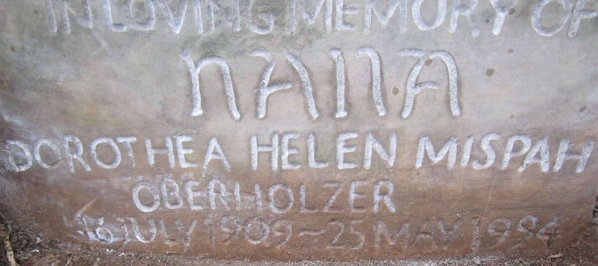 OBERHOLZER Dorothea Helen Mispah 1909-1994