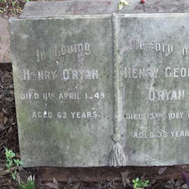O'RYAN Henry -1949 :: O'RYAN Henry George -1949