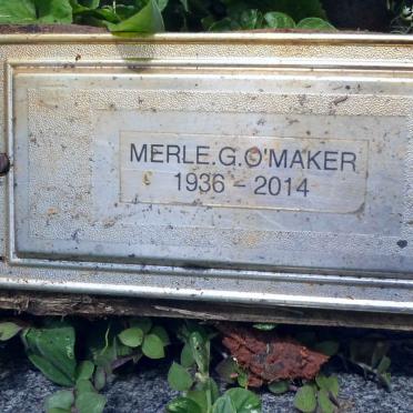 O'MAKER Merle G. 1936-2014