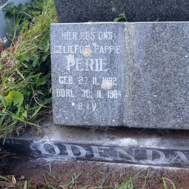 ODENDAAL Perie 1932-1984