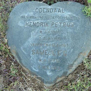 ODENDAAL Hendrik Petrus 1965-1969 :: ODENDAAL Sameul E.G. 1932-1988
