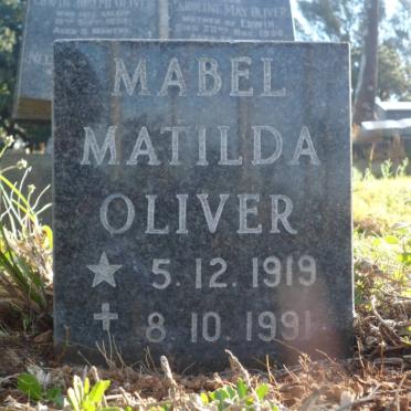 OLIVER Mabel Matilda 1919-1991