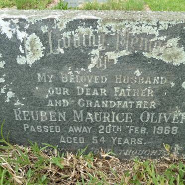OLIVER Reuben Maurice 1914-1968