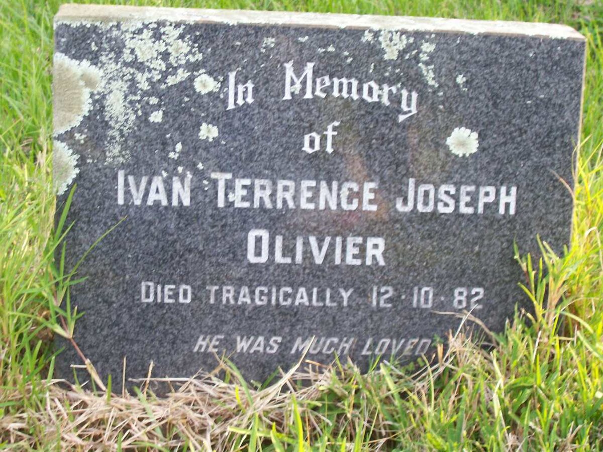 OLIVIER Ivan Terrence Joseph -1982