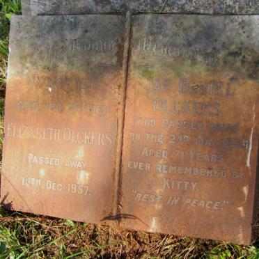 OLCKERS Jan Daniel -1966 &amp; Elizabeth -1957