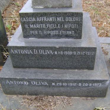 OLIVA Antonia D. 1908-1972 :: OLIVA Antonio 1912-1973