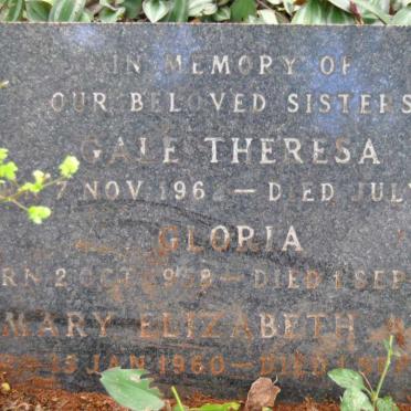 OGRAM Gale Theresa 1962-1973 :: OGRAM Gloria Cheryl 1959-1975 :: OGRAM Mary Elizabeth Ann 1960-1975