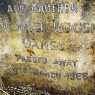 OAKES Henrietta -1972 :: OAKES Michael Roger -1968 