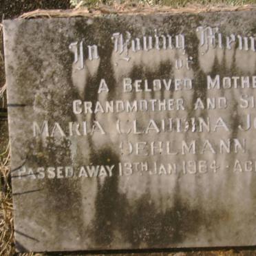 OEHLMANN Maria Claudina Johanna -1964