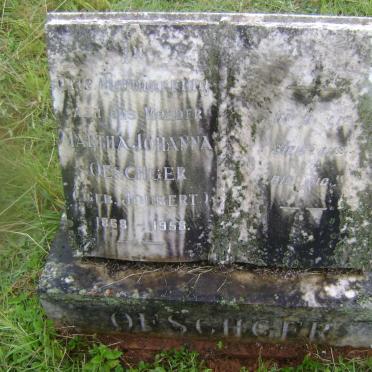 OESCHGER Martha Johanna nee JOUBERT 1868-1958 