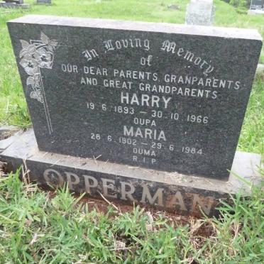 OPPERMAN Harry 1893-1966 &amp; Maria 1902-1984