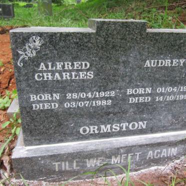 ORMSTON Alfred Charles 1922-1982 &amp; Audrey 1928-1999