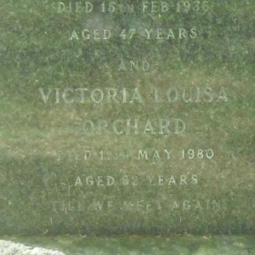 ORCHARD Edith May -1936 :: ORCHARD Victoria Louisa -1980