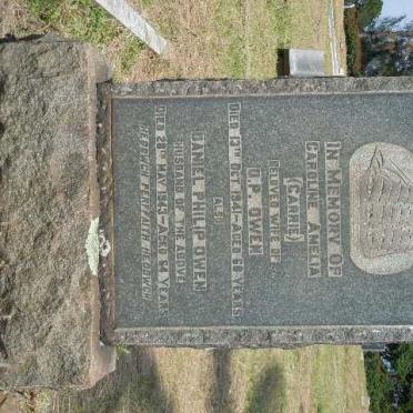 OWEN Daniel Philip -1943 &amp; Caroline Amelia -1941 