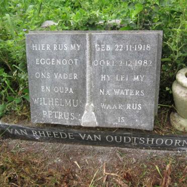 OUDTSHOORN Wilhelmus Petrus, van RHEEDE van 1918-1982