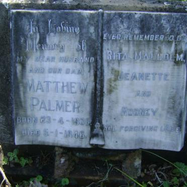 PALMER Matthew 1908-1946