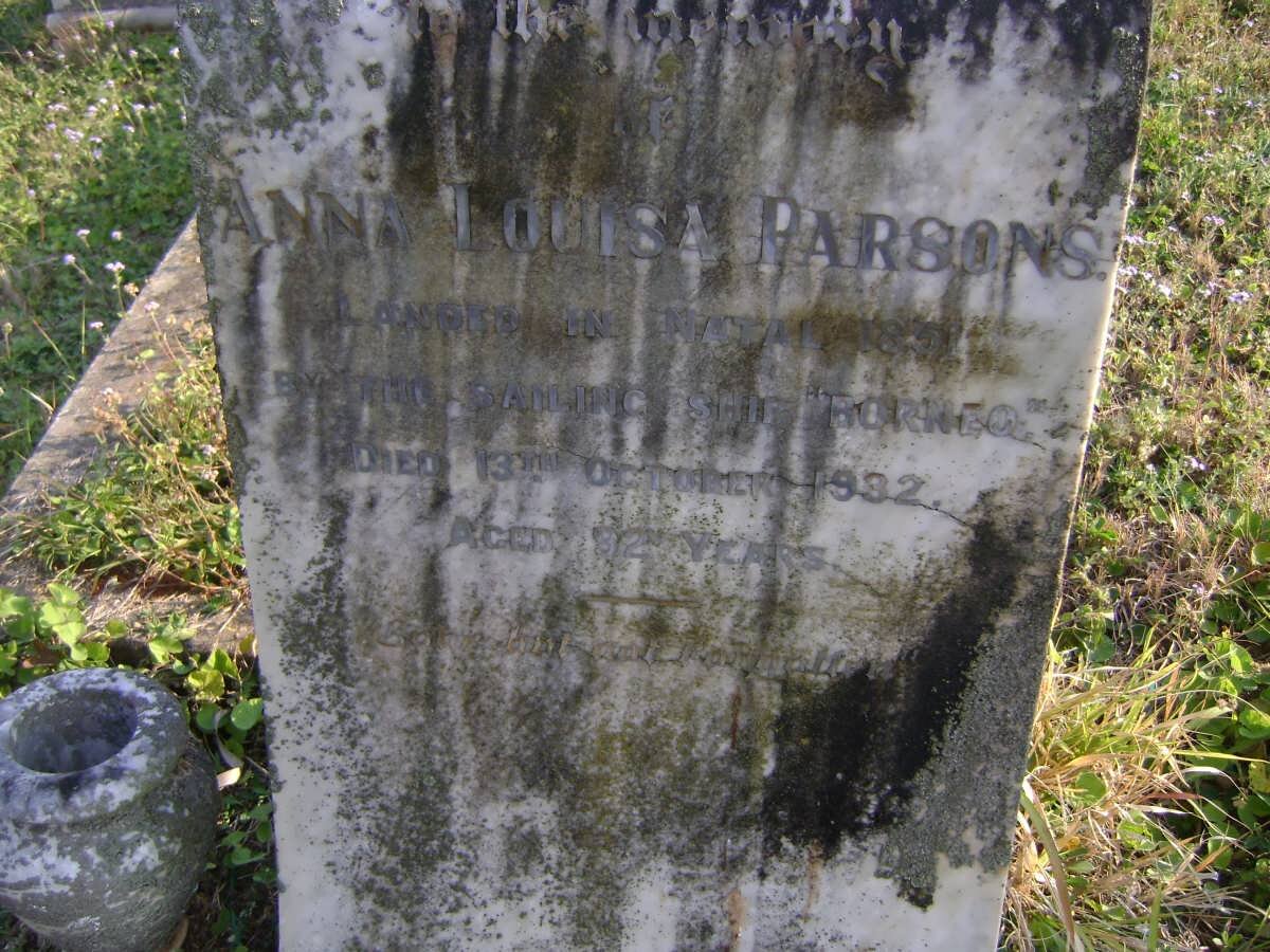 PARSONS Anna Louisa -1932