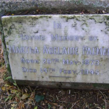 PALMER Martha Adelaide 1873-1945
