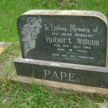 PAPE Robert William -1946