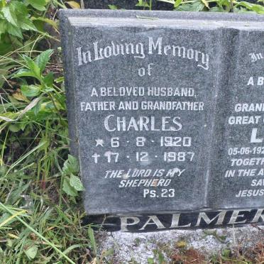 PALMER Charles 1920-1987 &amp; Lilia 1925-2005