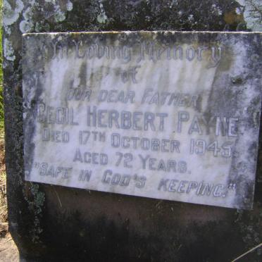 PAYNE Cecil Herbert -1945