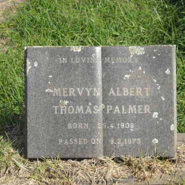 PALMER Mervyn Albert Thomas 1908-1973
