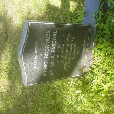 PASCOAL Mario Rodrigues Da Silva 1931-1996