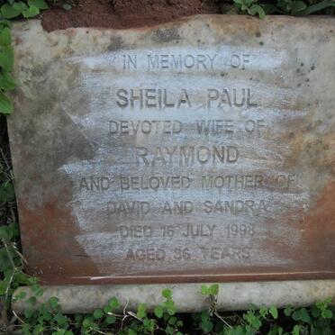 PAUL Ernest Tripp -1958 &amp; Vickers Esther -1932 :: PAUL Raymond Ernest -1966 &amp; Sheila -1998