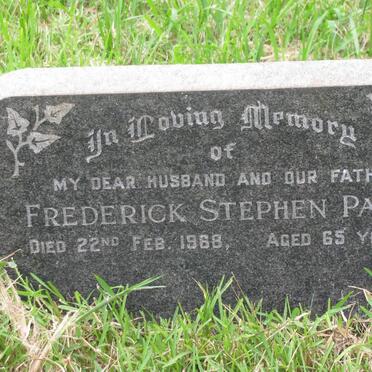 PAGE Frederick Stephen -1968