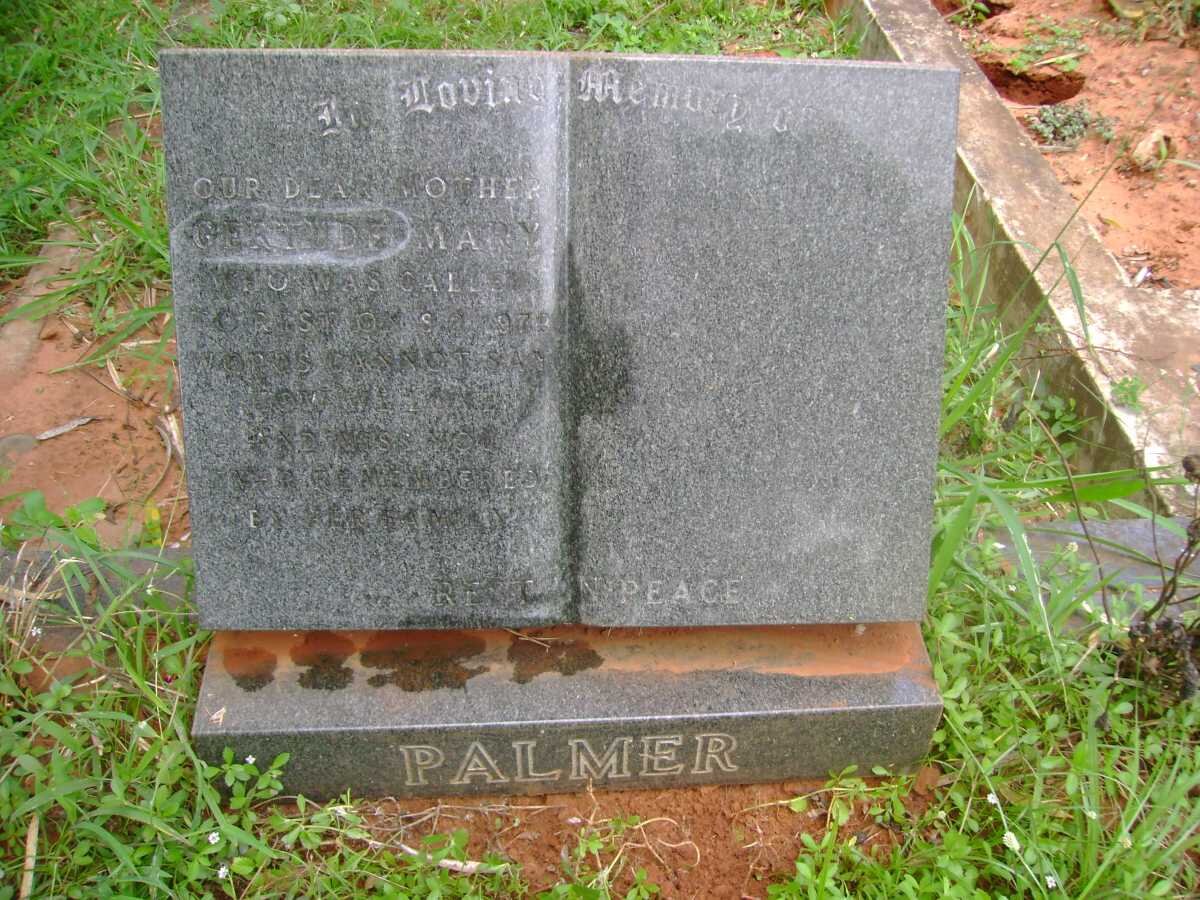 PALMER Gertrude Mary -1973