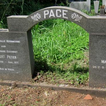 PACE Robert Peter 1889-1971 &amp; Maria Jacoba 1902-1987
