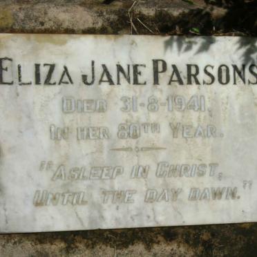 PARSONS Eliza Jane -1941
