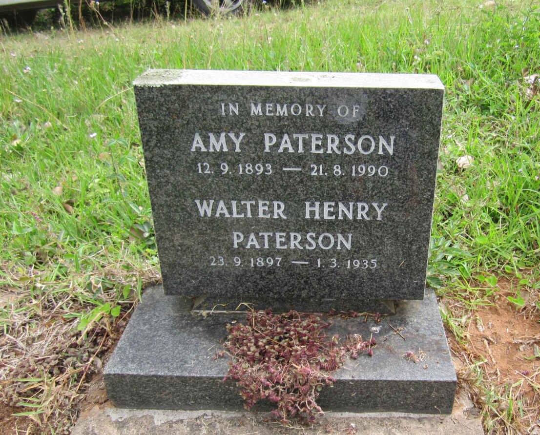 PATERSON Walter Henry 1897-1935 &amp; Amy 1893-1990