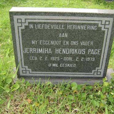 PAGE Jerrimiha Hendrikus 1925-1979