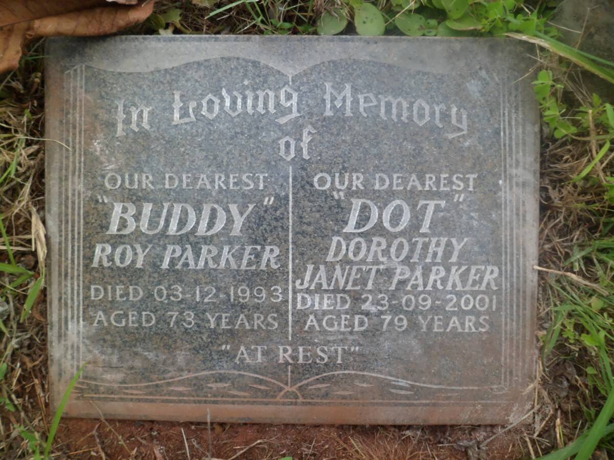 PARKER Roy -1993 &amp; Dorothy Janet -2001