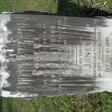 PATERSON Robert -1932 :: PATERSON Janet -1936