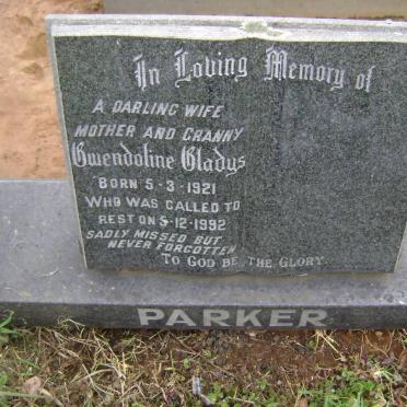 PARKER Gwendoline Gladys 1921-1992